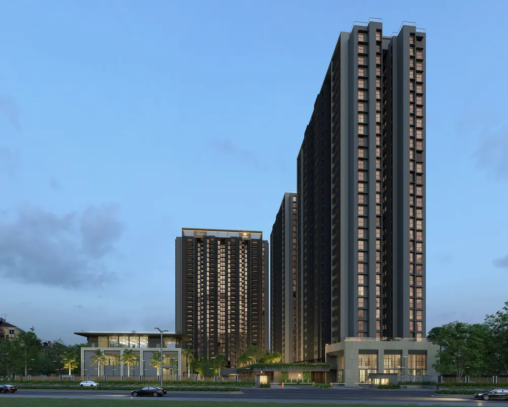 Artist's impression of the three towers